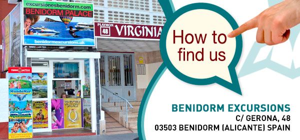 Benidorm Excursions donde estamos en